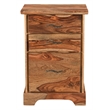 Taran Designs Darcy 2-piece Live Edge Solid Wood Desk Set in Brown