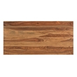 Taran Designs Darcy 2-piece Live Edge Solid Wood Desk Set in Brown