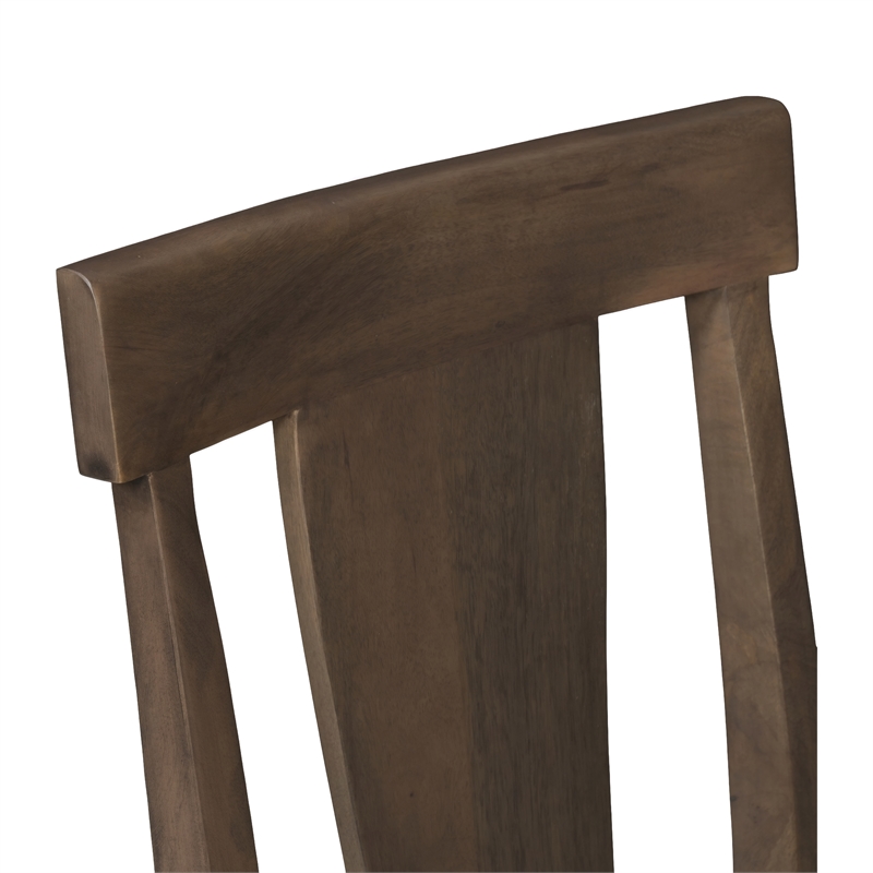 Taran Designs Lawrence 7-piece Solid Wood Dining Set in Brown