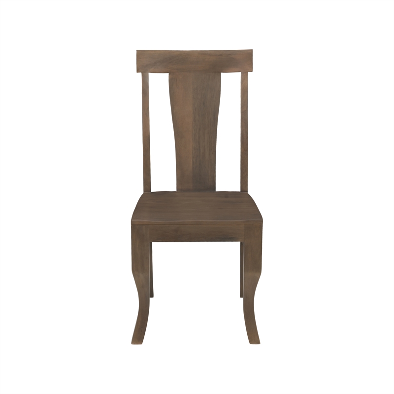 Taran Designs Lawrence 7-piece Solid Wood Dining Set in Brown
