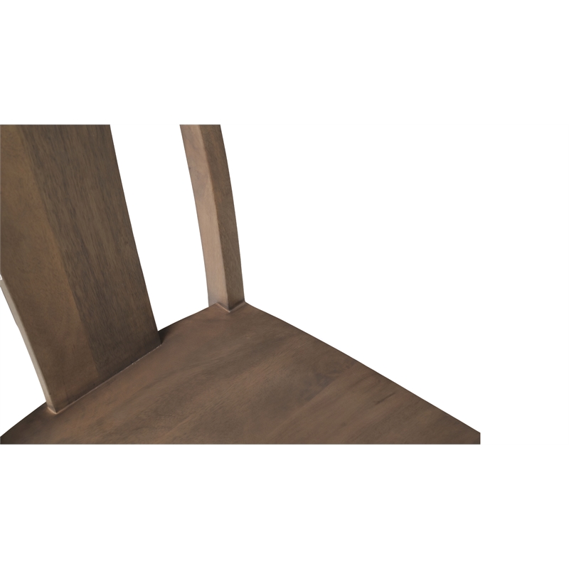 Taran Designs Lawrence 7-piece Solid Wood Dining Set in Brown