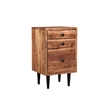 Taran Designs Harper 2-piece Live Edge Solid Wood Desk Set in Brown