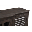 Taran Designs Lark 4-door Carved Solid Wood Sideboard in Dark Brown
