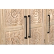 Taran Designs Isabella 4-door Carved Solid Wood Sideboard in Brown