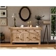 Taran Designs Isabella 3-drawer 5-door Solid Wood Sideboard in Brown