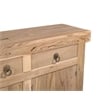 Taran Designs Isabella 3-drawer 5-door Solid Wood Sideboard in Brown