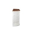Taran Designs Isabella 4-drawer 4-door Solid Wood Sideboard in White/Brown