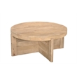 Taran Designs Lawrence 2-piece Solid Wood Living Room Table Set in Beige