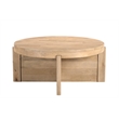 Taran Designs Lawrence 2-piece Solid Wood Living Room Table Set in Beige