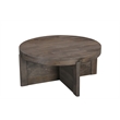 Taran Designs Lawrence 2-piece Solid Wood Living Room Table Set in Dark Brown