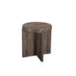 Taran Designs Lawrence 2-piece Solid Wood Living Room Table Set in Dark Brown