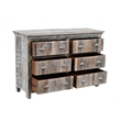 Taran Designs Hayden 3-piece Solid Wood Bedroom Set in White Multicolor
