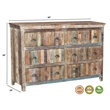 Taran Designs Hayden 3-piece Solid Wood Bedroom Set in White Multicolor