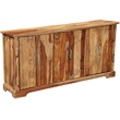 Taran Designs Darcy 6-door Live Edge Solid Wood Sideboard in Brown