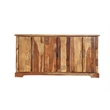 Taran Designs Darcy 6-door Live Edge Solid Wood Sideboard in Brown