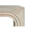 Taran Designs Mason 2-piece Carved Solid Wood Living Room Table Set in White