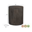 Taran Designs Maria 3-piece Solid Wood Living Room Table Set in Brown