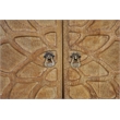 Taran Designs Mason 4-door Carved Solid Wood Sideboard in Brown