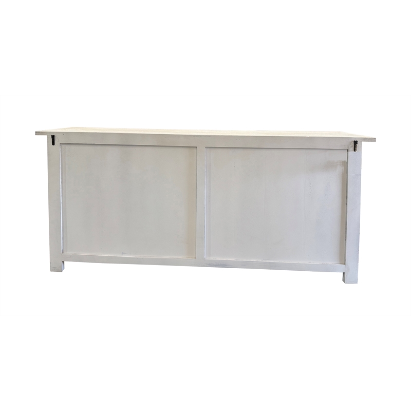 Taran Designs Isabella 4-drawer 4-door Solid Wood Sideboard in White