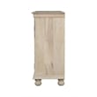 Taran Designs Fillian 3-door Floral Carved Solid Wood Sideboard in White