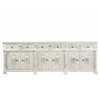 Taran Designs Isabella 6-drawer 6-door Carved Solid Wood Sideboard in White