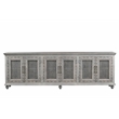 Taran Designs Isabella 6-door Carved Solid Wood Sideboard in Gray