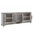Taran Designs Isabella 3-drawer 4-door Carved Solid Wood Sideboard in Gray