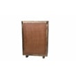 Handcrafted Solid Wood Chest with 5 Drawers in Weathered Brown