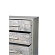 Handcrafted Solid Wood Chest with 5 Drawers in Weathered Gray