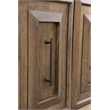 Carved Handcrafted Solid Wood Sideboard with 4 Doors in Brown
