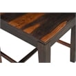 Warren Dark Brown Solid Wood 7-Piece Dining Set with Live Edge Table and Chairs