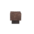 2-Piece Solid Wood Coffee and End Table Set Dark Brown Mango Wood