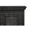 Handcrafted Solid Wood Sideboard with Floral Carvings and Six Doors
