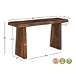 Darcy Brown Solid Wood 3-Piece Live Edge Living Room Table Set