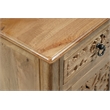 Monte Brown Solid Wood Nightstand with Drawer and Cabinet Fully Assembled