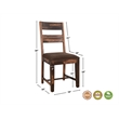 Darcy Brown Live Edge Upholstered Solid Wood Sheesham 8-Piece Dining Set