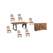 Darcy Brown Live Edge Solid Wood Sheesham 8-Piece Dining Set
