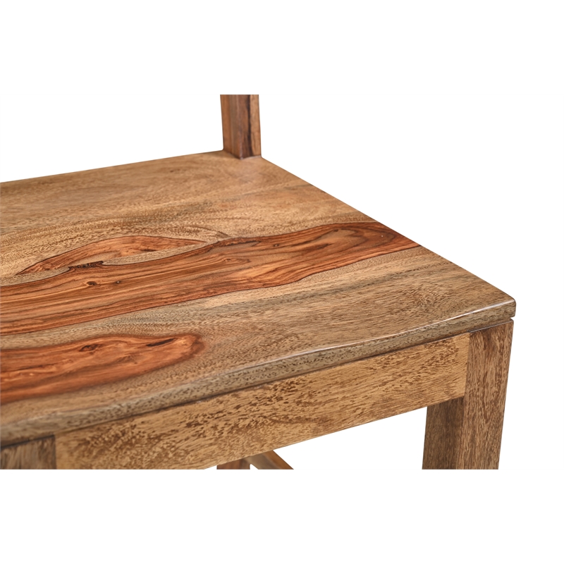 Darcy Brown Live Edge Solid Wood Sheesham 6-Piece Dining Set