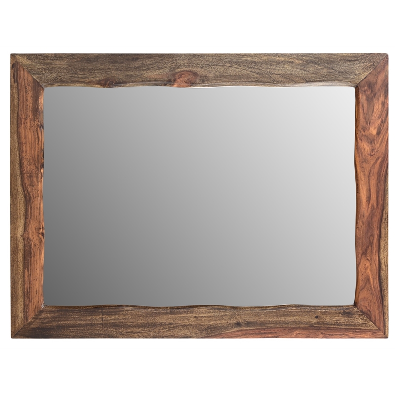 Darcy Brown Live Edge Solid Wood Sheesham 5-Piece King Bedroom Set