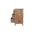 Belmont Brown Solid Wood 6-drawer Dresser with Tree Slice Design