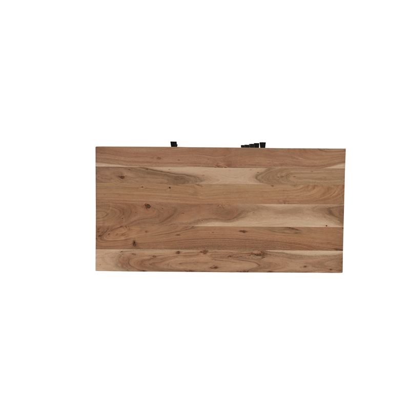 Belmont Brown Solid Wood 5-drawer Chest with Tree Slice Design