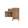 Belmont Brown Solid Wood 1-drawer 1-door Nightstand with Tree Slice Design