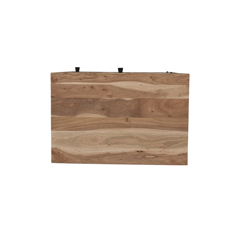 Belmont Brown Solid Wood 1-drawer 1-door Nightstand with Tree Slice Design