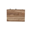 Belmont Brown Solid Wood 1-drawer 1-door Nightstand with Tree Slice Design