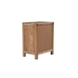 Belmont Brown Solid Wood 1-drawer 1-door Nightstand with Tree Slice Design