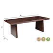 Darcy Modern Live Edge Solid Wood Dining Table 86