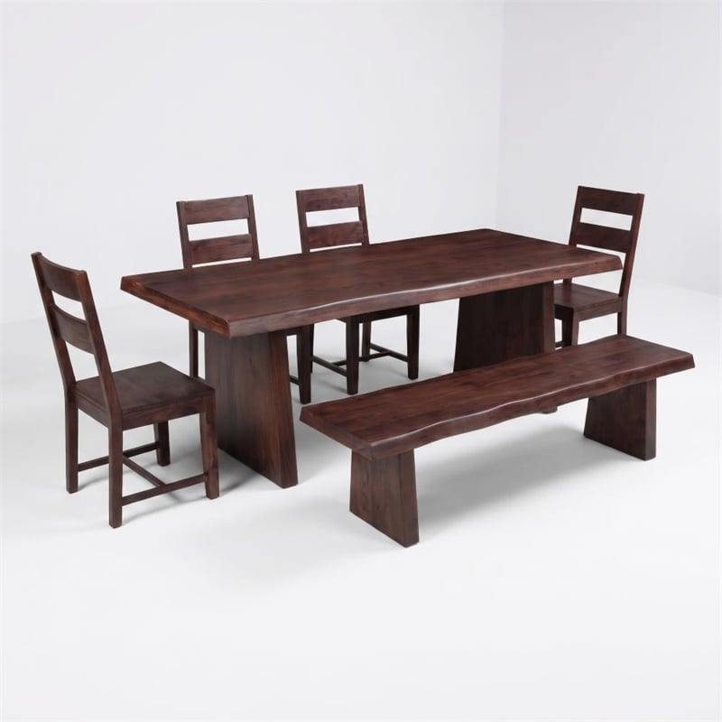 Darcy Modern Live Edge Solid Wood Dining Table 86