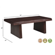 Darcy Modern Live Edge Solid Wood Coffee Table 51