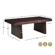 Darcy Modern Live Edge Solid Wood Coffee Table 51