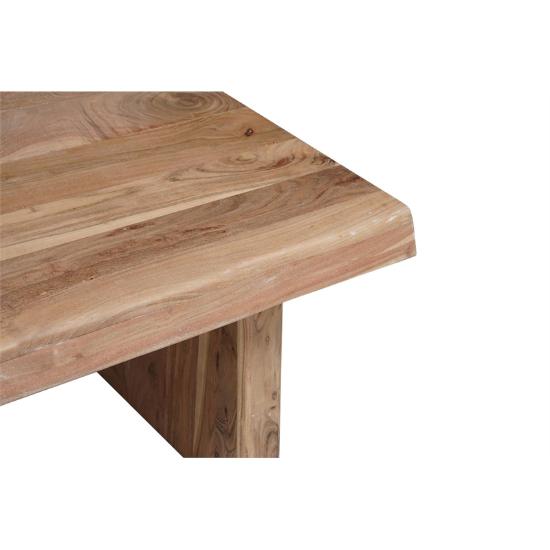 Darcy Modern Live Edge Solid Wood Coffee Table 51
